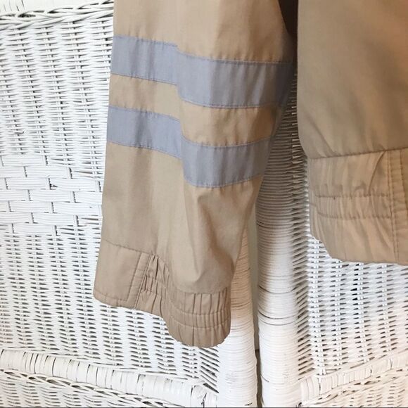 London Fog Tan Lined Hooded Windbreaker Jacket 40L - Picture 10 of 11